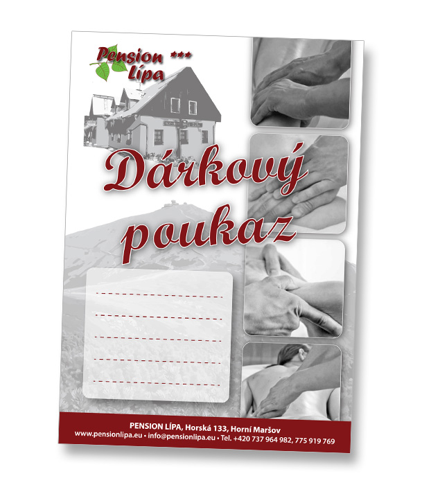 Dárkový poukaz - Pension Lípa Horní Maršov - masáže